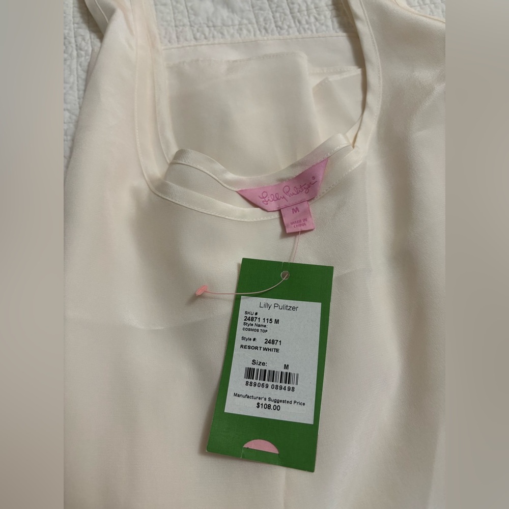 Lilly Pulitzer Cosmos top resort white